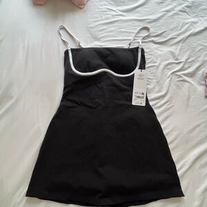 ALO Yoga Black and White Airbrush Dress